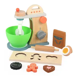 WD20010 nouveau jouet de cuisine, Simulation de cuisine, jouets éducatifs, mélangeur de cuisson, ensemble de cuisine en bois, jouet pour enfants