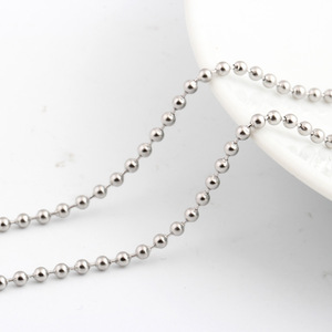 304 Stainless Steel Round Bead <b>Chain</b> <b>Titanium</b> Steel Pendant <b>Chain</b> Jewelry Accessories Daily Use Necklace Findings - Product Image 2