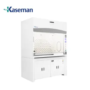 Kaseman W1500mm vertical air supply steel coating clean bench fume hood epoxy resin top cabinet air quality meter for clean room