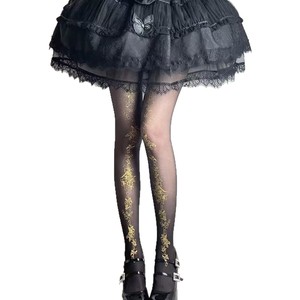 Sweet Note Pantyhose Sheer 0D Musical Print Tights For Lolita Fashion Four Seasons Wear - Product Image 4
