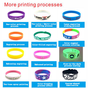 Pulseiras de Silicone Personalizadas Baratas e à Prova d'Água, Ecológicas, Design de Arte Popular para Promoção - Product Image 4