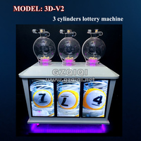 Machine de jeu de loto 3D multi-cylindres personnalisée pour PICK 3 avec cylindres sphériques