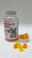 Compléments alimentaires en gommes en forme d'ours pour enfants, fabriqués sur mesure par Teyi Factory, riches en oméga-3 DHA, oméga-6, oméga-9, soutien immunitaire naturel, 1 par jour, 90 gommes par boîte
