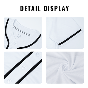 Camisetas de Béisbol Personalizadas con Logotipos Impresos, Transpirables, 100% Fibra de Poliéster, Camisetas de Béisbol de <span class=keywords><strong>Manga</strong></span> <span class=keywords><strong>Corta</strong></span> de Alta Calidad - Product Image 4