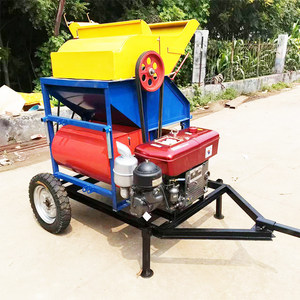 Cosechadora de Granos Portátil con Motor Diésel, Color Rojo, Transmisión por Engranajes para Cosecha de Trigo, Máquina de Alta Productividad - Product Image 5