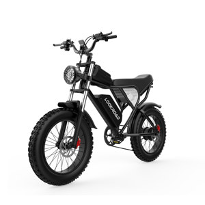 Vélo électrique tout-terrain Q30 20 pouces avec pneus larges, 48V 20Ah, double suspension, freins à disque hydrauliques, Shimano 7 vitesses, vélo électrique tout-terrain - Product Image 1