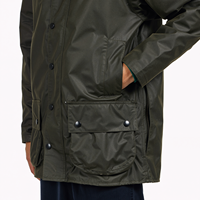 Veste de travail imperméable pour homme 100% coton, respirante, en toile cirée, parka respirante en toile pour la chasse, utilisation en parc, teinture unie
