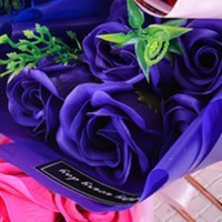 Groothandel LED verlichte zeep roos bloemenboeket raam cadeauzakje zeep bloemenboeket voor Valentijnsdag Moederdag bruiloft cadeau