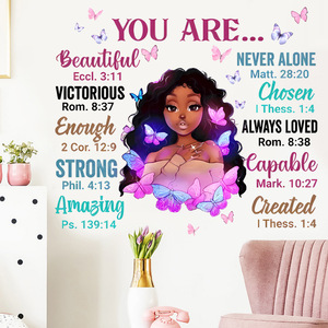 Decorazione per la casa autoadesiva citazione di arte della parete adesivi per <span class=keywords><strong>bambina</strong></span> - Product Image 6