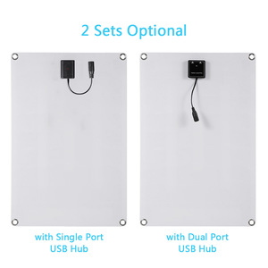 Panneaux solaires monocristallins semi-flexibles 20W 18V, étanches IP65, chargeur pour batterie 12V, camping-car, bateau, voiture, marine, extérieur - Product Image 6