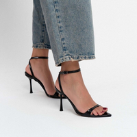 Nouvelles sandales à talons élégantes pour femme, décontractées et de soirée, à bout pointu, à enfiler, avec amorti