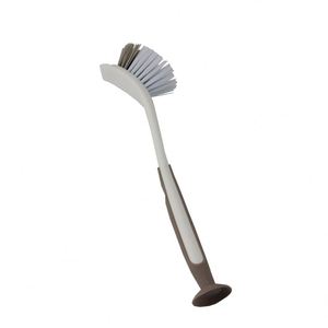 Brosse de nettoyage écologique Maxfree à long manche pour vaisselle et casseroles, multifonctionnelle, avec tête en nylon courbée à ventouse, en PP - Product Image 3