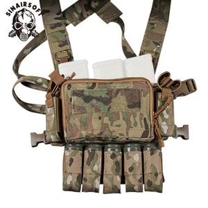 SINAIRSOFT Pochette tactique M203 auto-agrippante pour 5 chargeurs de 40 mm, compatible avec les harnais de poitrine, porte-plaques, gilets et accessoires abdominaux - Product Image 1