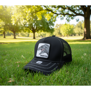 Gorra Monster Trucker de Malla, 6 Paneles, Ajustable, Unisex, Casual, Primavera Verano, Panel Frontal Bordado - Product Image 2
