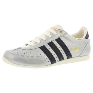 Chaussures Adidas Japan en cuir pour femmes, baskets tendance en toile noire, crème et blanche avec semelle en alumine - Product Image 1