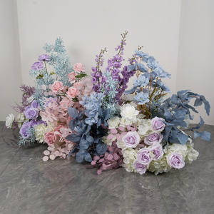 Flores de Boda Personalizadas, Camino de Flores Artificiales Coloridas para el Pasillo, Decoración para Propuesta de Matrimonio, Venta al Por Mayor - Product Image 1