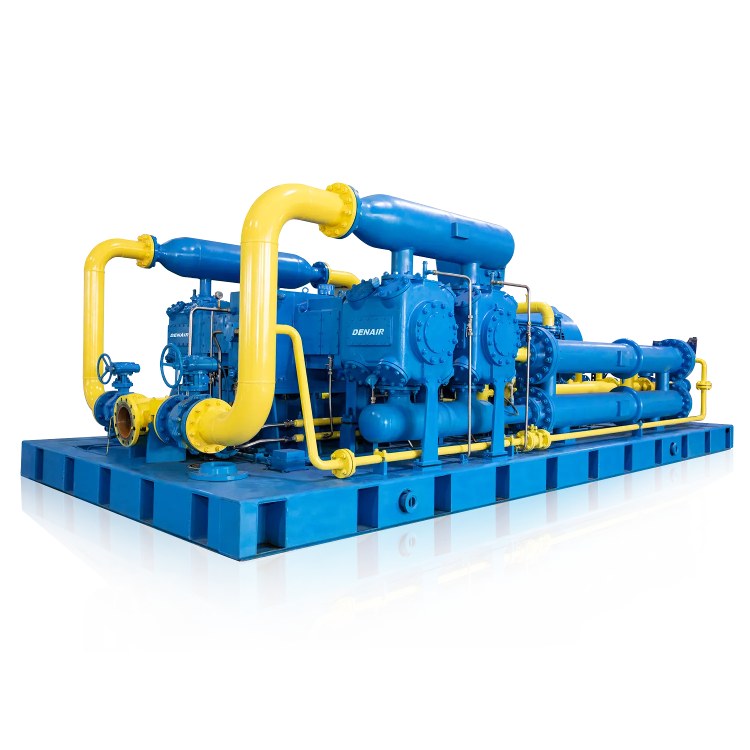 Compresor de gas natural recíproco de pistón de refuerzo de estación CNG de alta presión de 250 Bar 25MPa a la venta
