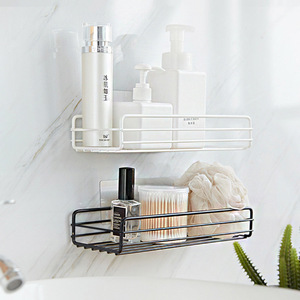 Bathroom Wall Mounted Storage Rack Rectangle Durable No Installation Required <b>Shower</b> Organizer Shelf - Product Image 1
