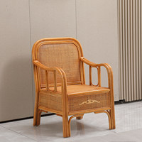 Ensemble de canapés de luxe en rotin naturel tressé à la main, mobilier de salon, pack complet avec table basse, pour projets de véranda et de complexe hôtelier