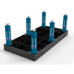 SteelExpert GPPH <b>welding</b> <b>bench</b> 2.4x1.2m, 25mm thick, 28mm holes - Product Image 3