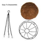 Factory Steel <strong>Wire</strong> Hanging <strong>Basket</strong> with Coconut Fibre - Product Image 2