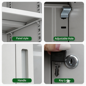 Armoire <span class=keywords><strong>de</strong></span> <span class=keywords><strong>bureau</strong></span> moderne avec tiroirs réglables, armoires <span class=keywords><strong>de</strong></span> classement en métal <span class=keywords><strong>de</strong></span> haute qualité pour l'organisation du <span class=keywords><strong>bureau</strong></span> et <span class=keywords><strong>de</strong></span> l'école - Product Image 6