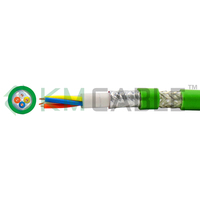 Câble OME de haute qualité RS485 Siemens Bus DP Profibus 4 conducteurs 22AWG vert blindé paire torsadée en cuivre pour l'électronique et l'alimentation
