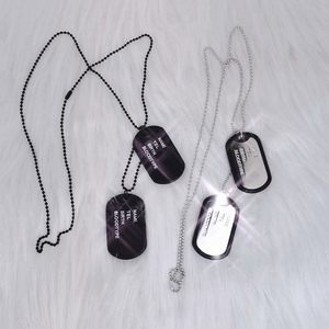 Collar personalizado con 2 etiquetas de perro de acero inoxidable para hombre, cadena con nombre grabado - Product Image 4