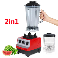 2-delige 4500W plastic heavy-duty commerciële mixer smoothie-sapcentrifuge voedselverwerker blender makkelijk schoon te maken duurzaam