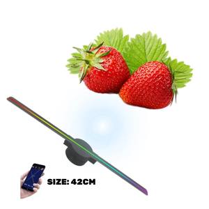 厂家直销3d全息Led风扇双叶片42厘米3d全息Led风扇显示屏裸眼立体3d全息风扇 - Product Image 1