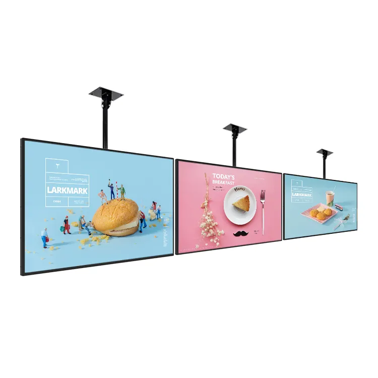 Coffee Shop UHD 32 43 55 inch Restaurant Business Menu Screen Full Screen Lcd Display For Fast Food