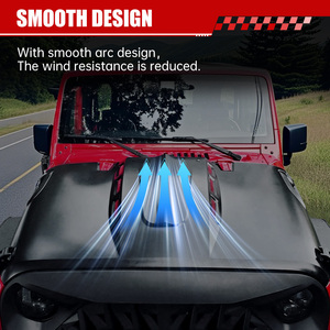 Capó de Repuesto Estilo Avenger Compatible con <span class=keywords><strong>Jeep</strong></span> Wrangler JK JKU Unlimited <span class=keywords><strong>Rubicon</strong></span> Negro 2007-2018 - Product Image 6