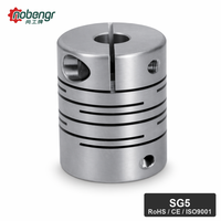 Accouplement de Vilebrequin Industriel Monobloc Flexible en Acier Inoxydable SUS304 à Jauge Zéro avec Connecteur Rotatif pour Encodeur