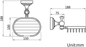 Piatto di <span class=keywords><strong>sapone</strong></span> da bagno in ottone massiccio in stile Vintage antico - Product Image 6