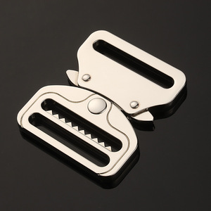 Metal Side Release Buckle Silver 40mm Garment Adjustable Buckle Durable <b>Webbing</b> Safety Buckle - Product Image 2