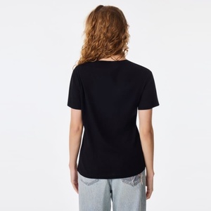 T-shirt décontracté pour <span class=keywords><strong>femme</strong></span>, coupe ajustée, sérigraphie personnalisée, vente en gros OEM, streetwear, écologique et respirant - Product Image 2