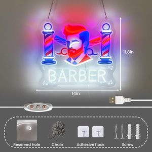 Enseigne lumineuse LED pour salon de <span class=keywords><strong>coiffure</strong></span>, enseignes lumineuses pour salon de <span class=keywords><strong>coiffure</strong></span>, enseignes pour salon de <span class=keywords><strong>coiffure</strong></span>, logo d'entreprise - Product Image 2