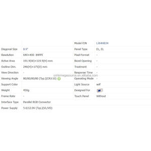 แผงหน้าจอแสดงผล LCD ของแท้ LJ64HB34สำหรับ LJ64HB34การใช้งานในอุตสาหกรรม - Product Image 4