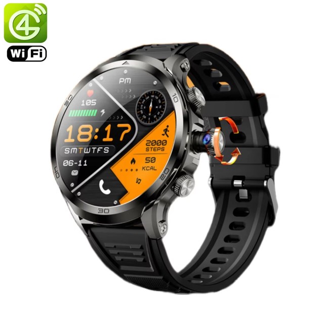 Core4 H19 4G Android Smart Watch Round Dial Social Media Camera H19 Wristphone Smartwatch With 4G Sim Support