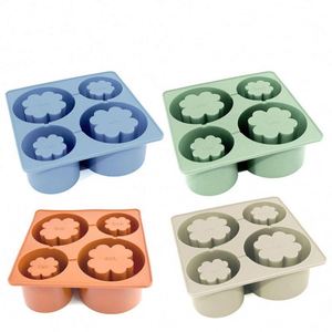 Eco-Friendly Inspired BPA-Free <b>Silicone</b> Ice Cube Tray Customizable Logo Easy Release with Lid - Product Image 1
