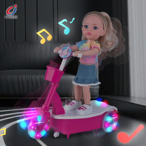 Chengji Scooter Toy <strong>Doll</strong> Fashion Multifunctional 360 Degree Rotation Lighting Music <strong>Small</strong> Remote Car and Baby <strong>Doll</strong> for Children - Product Image 3