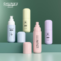 Luxury 100 120 150ml Empty PET Plastic Body Cosmetic Perfume Mist Spray Bottle Whitening Serum Face Sunscreen Lotion Bottle