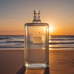 Bouteille en verre haut <span class=keywords><strong>de</strong></span> gamme <span class=keywords><strong>de</strong></span> luxe sans plomb, gaufrée, personnalisée, 500 ml, 750 ml, pour vin, whisky, saké, <span class=keywords><strong>Bordeaux</strong></span>, avec bouchon en liège - Product Image 3