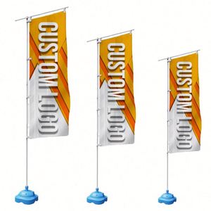Custom Made 180x60cm Cheap Sublimation DIgital Logo Printing Polyester Custom Nobori <b>Flags</b> and Banners - Product Image 3
