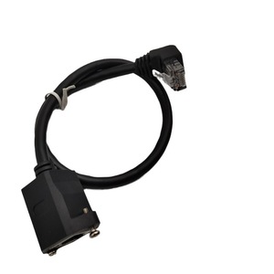 Xin Haoqiang Cat5e Network <b>Cable</b> <b>RJ45</b> Male To Female 90 Degree Bend Flat Twisted Pair PVC Jacket - Product Image 5