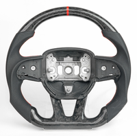 Volant de direction en fibre de carbone véritable pour Dodge Challenger Hellcat Charger Durango SRT 2015+