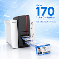 Imprimante de cartes d'identité Evolis Primacy 2, imprimante de cartes PVC recto-verso, 280 cartes par heure, 300x600 dpi, codage de cartes intelligentes, USB Ethernet