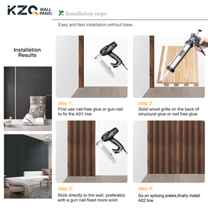 <span class=keywords><strong>Vente</strong></span> flash : Panneaux muraux en WPC, panneaux en composite bois-plastique, lambris rainurés, panneaux écologiques pour la décoration intérieure - Product Image 4