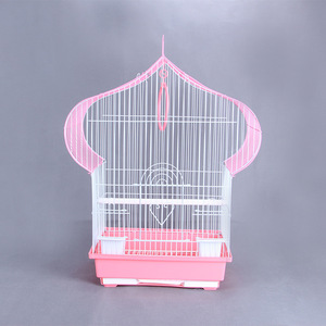 Tel metal küçük kuş kafesi pet papağan kafesi küçük süs kuş kafesi - Product Image 1