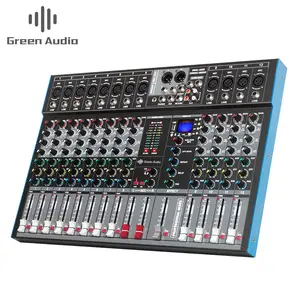 GAX-ET12 New Design Professional Audio Mixer With Phantom Power usb mixing Console Professional Audio Mixer Product